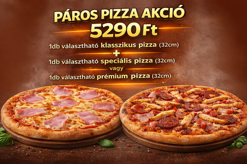 Don Carlos Pizzéria - Páros 32es pizza akció - Pizza akció - Online rendelés
